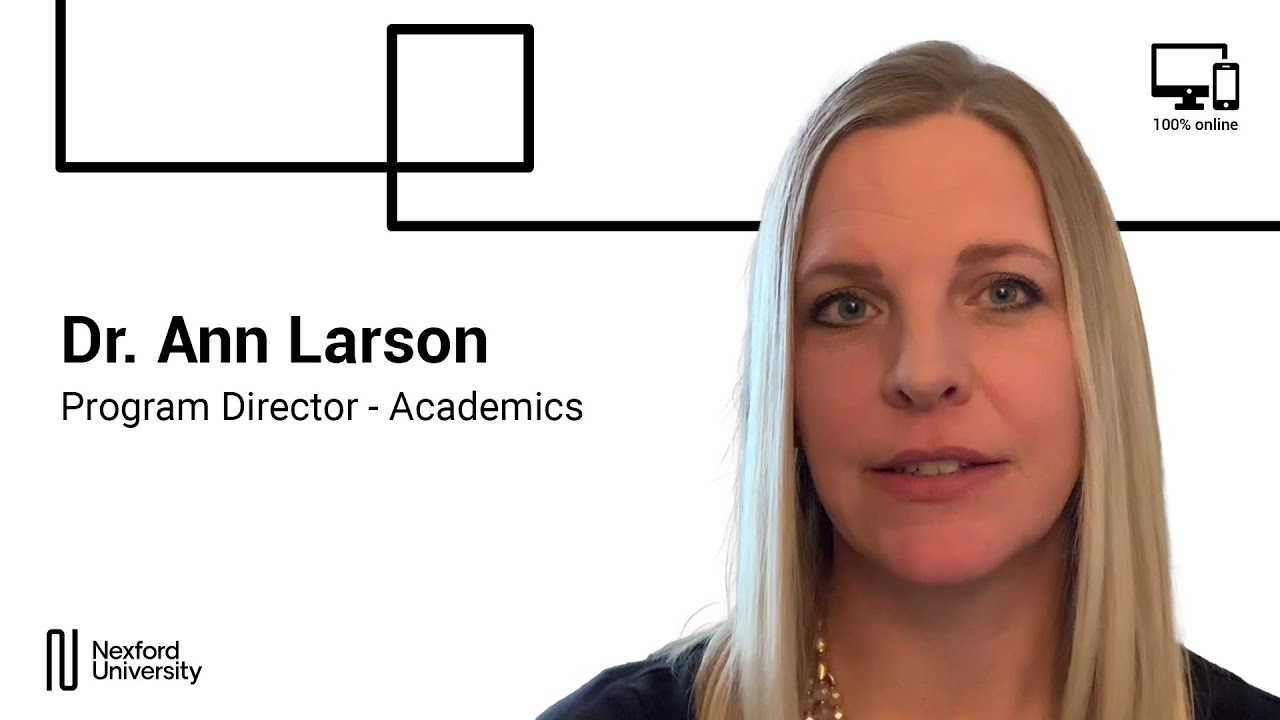Meet Ann Larson Program Director for Academics at Nexford University