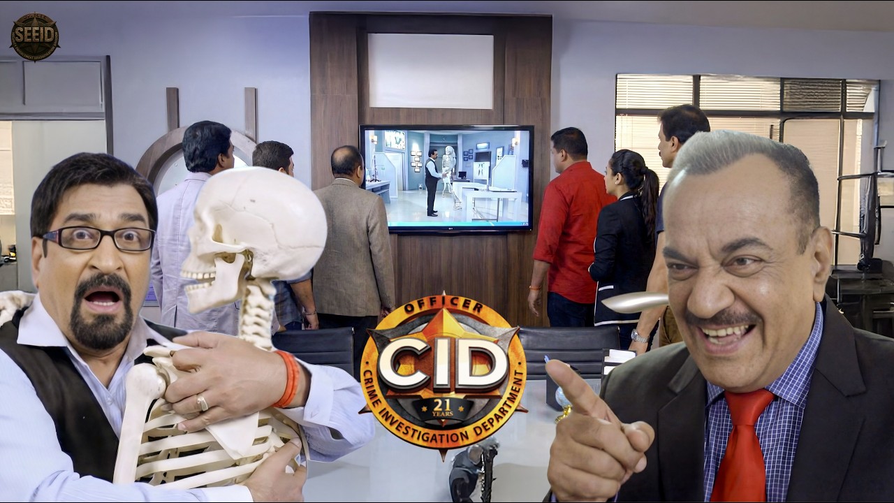 CID ऑफिस में कंकाल संग झूम उठे Shalunkhe, ACP देखकर नहीं रोक पाए हँसी || CID || Latest Episode