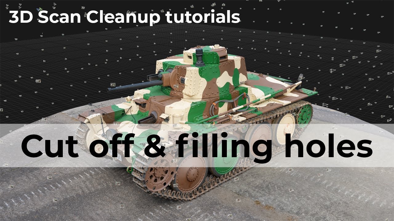 3D Scan basic cleanup - Cut off and filling holes