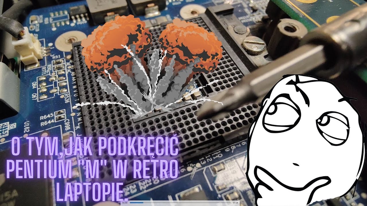 Podkręcanie CPU w retro laptopach, czyli PIN-mod Pentium M :)