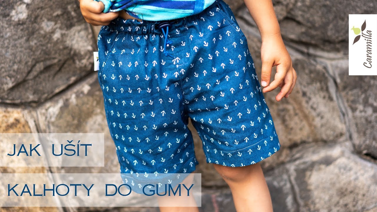 Jak ušít kalhoty do gumy (s kapsami, guma do tunýlku, všitá nebo na stahování) | Caramilla Easy