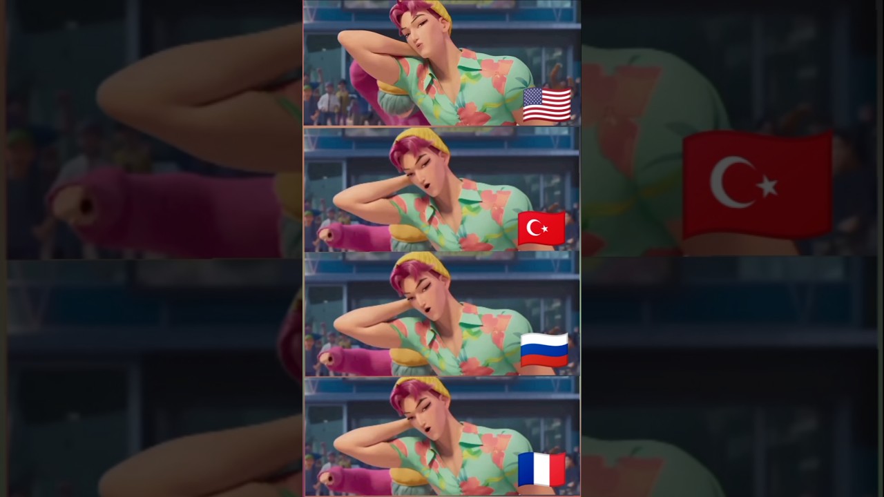 The song 'Soda Pop ' in different languages #K Pop Demon Hunters #
