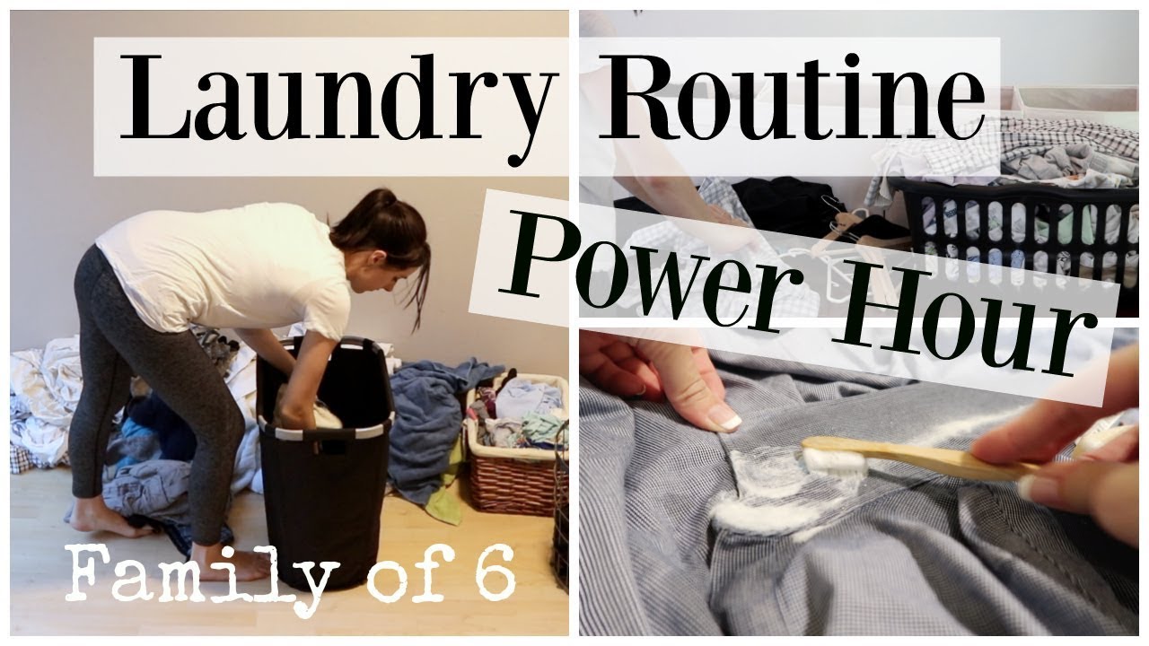 Speed Cleaning Power Hour Laundry Routine - Stay At Home Mom ♡ NaturallyThriftyMom
