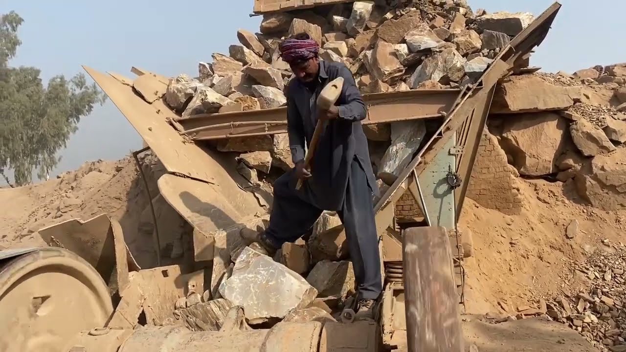 Blood, Sweat & Stone: How Rock Crusher Workers Push Through Everything!!!#dangerous ☠️👹😱☠️
