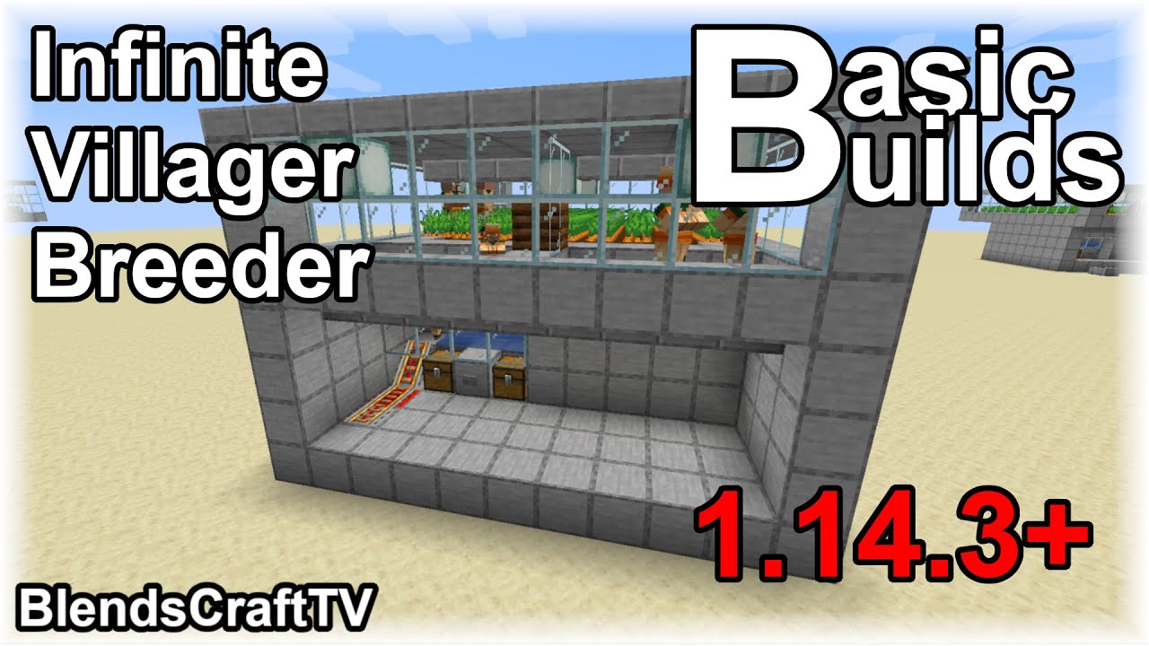 1.14.4 Villager Breeder - Minecraft 1.14.4 Java - Basic Builds