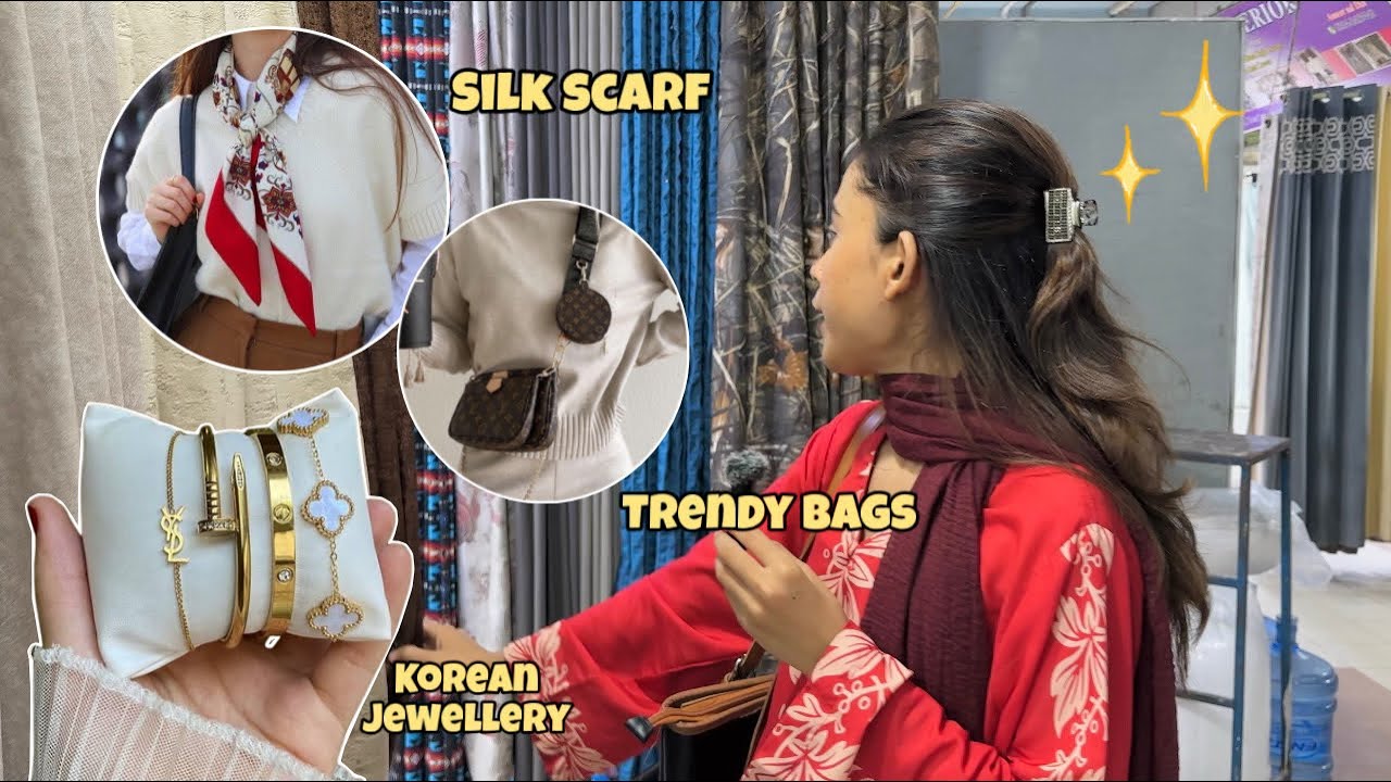 KOREAN STYLE JEWELLERY ✨ // Bedsheets, curtains, silk scarf and much more!!
