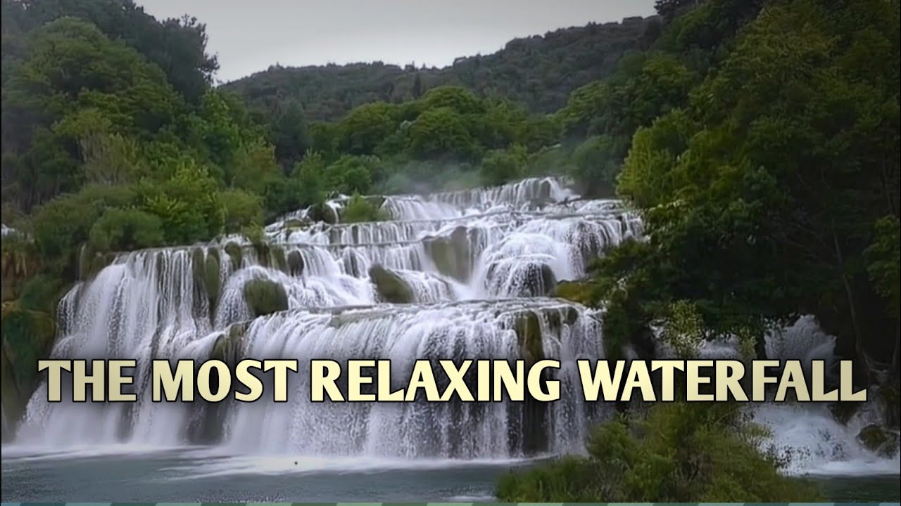 Majestic Multi-Level Waterfall in 4K 🌊 | Ultimate Nature Sounds for Relaxation & Sleep