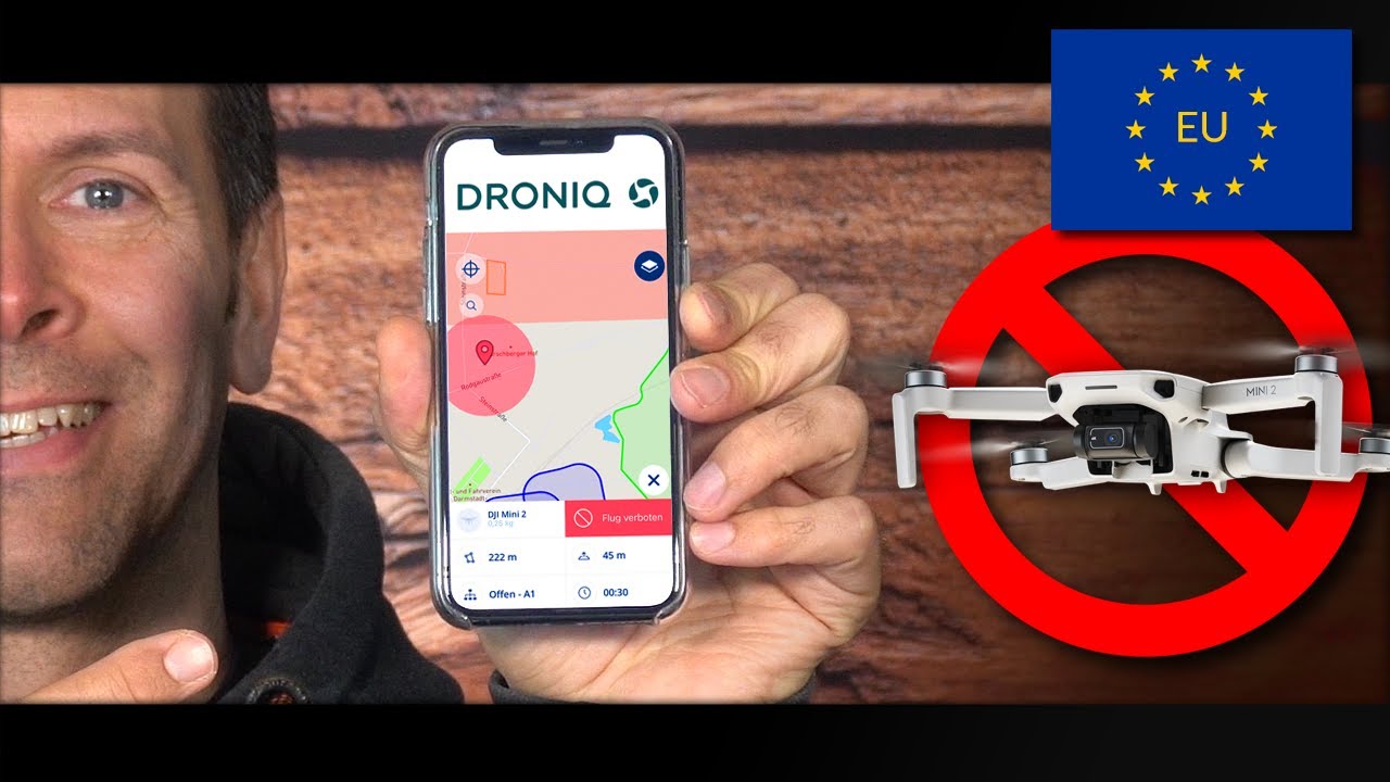 EU Drohnenverordnung: DRONIQ App - alle No-Fly-Zonen