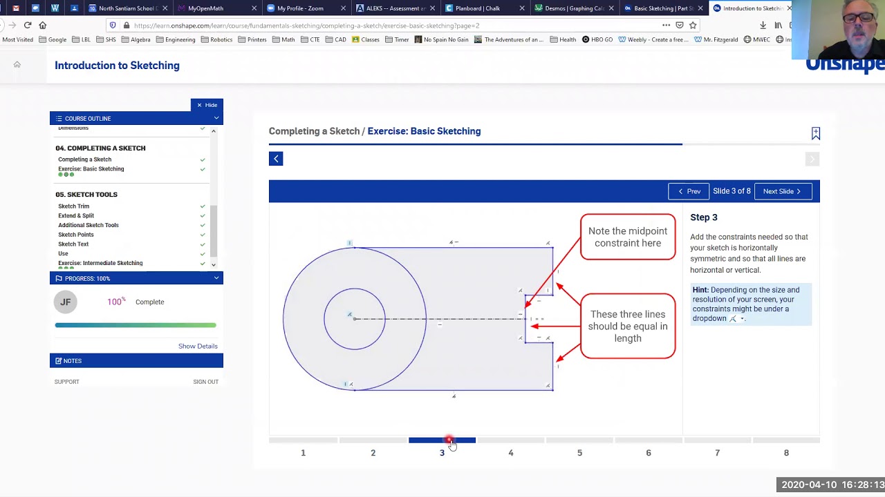 Onshape Fundamentals: CAD - Basic Sketching Exercise