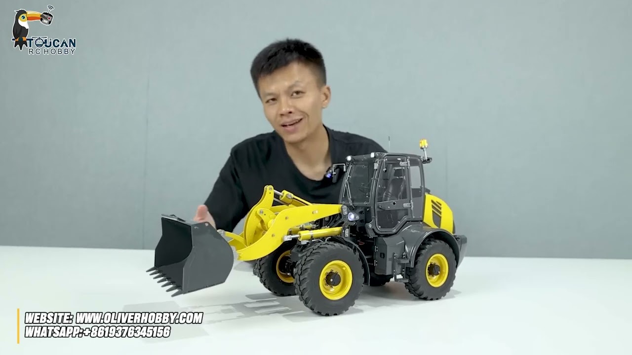 LESU WA100M-8 Loader: full metal, hydraulic power, 4X4 drive—RC realism redefined.#rc #rcmodel