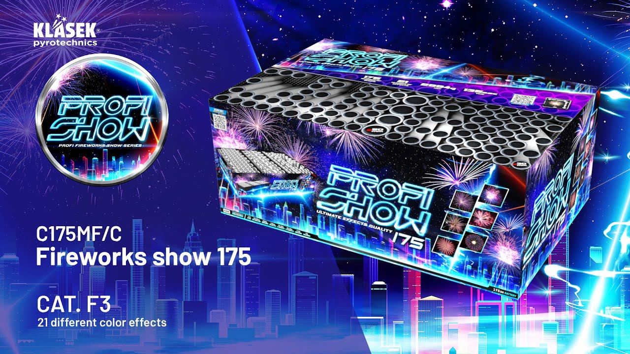 C175MF/C Fireworks show 175  | Klasek pyrotechnics