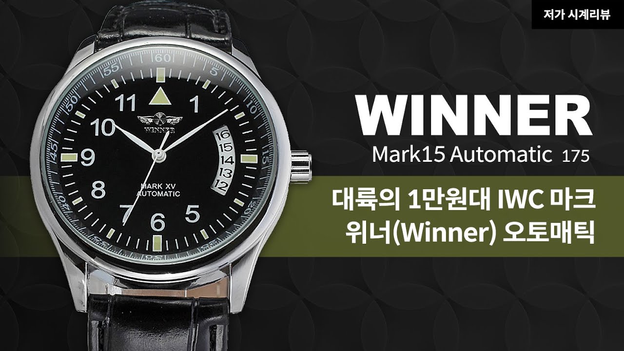 대륙의 실수? 1만원대 IWC 마크, 위너(Winner) 175 - 알리익스프레스 시계