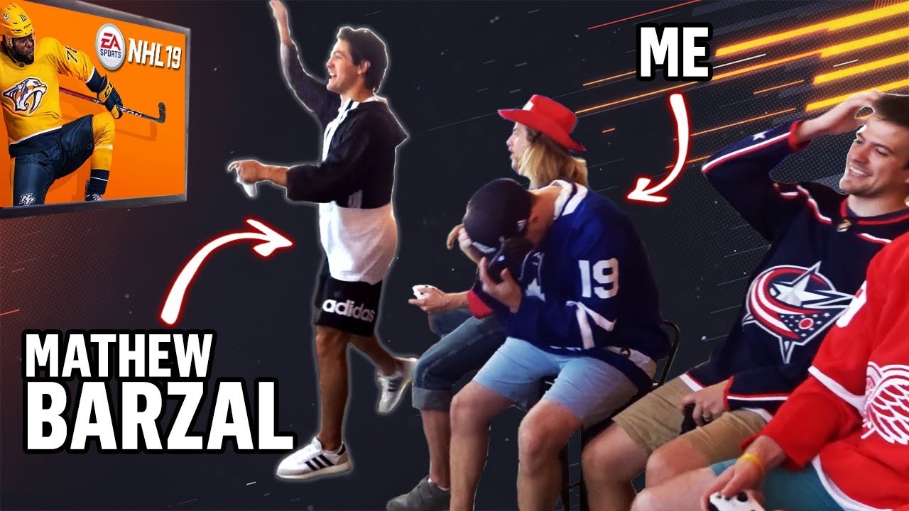 Playing NHL 19 with Mathew Barzal at the Adidas HQ!