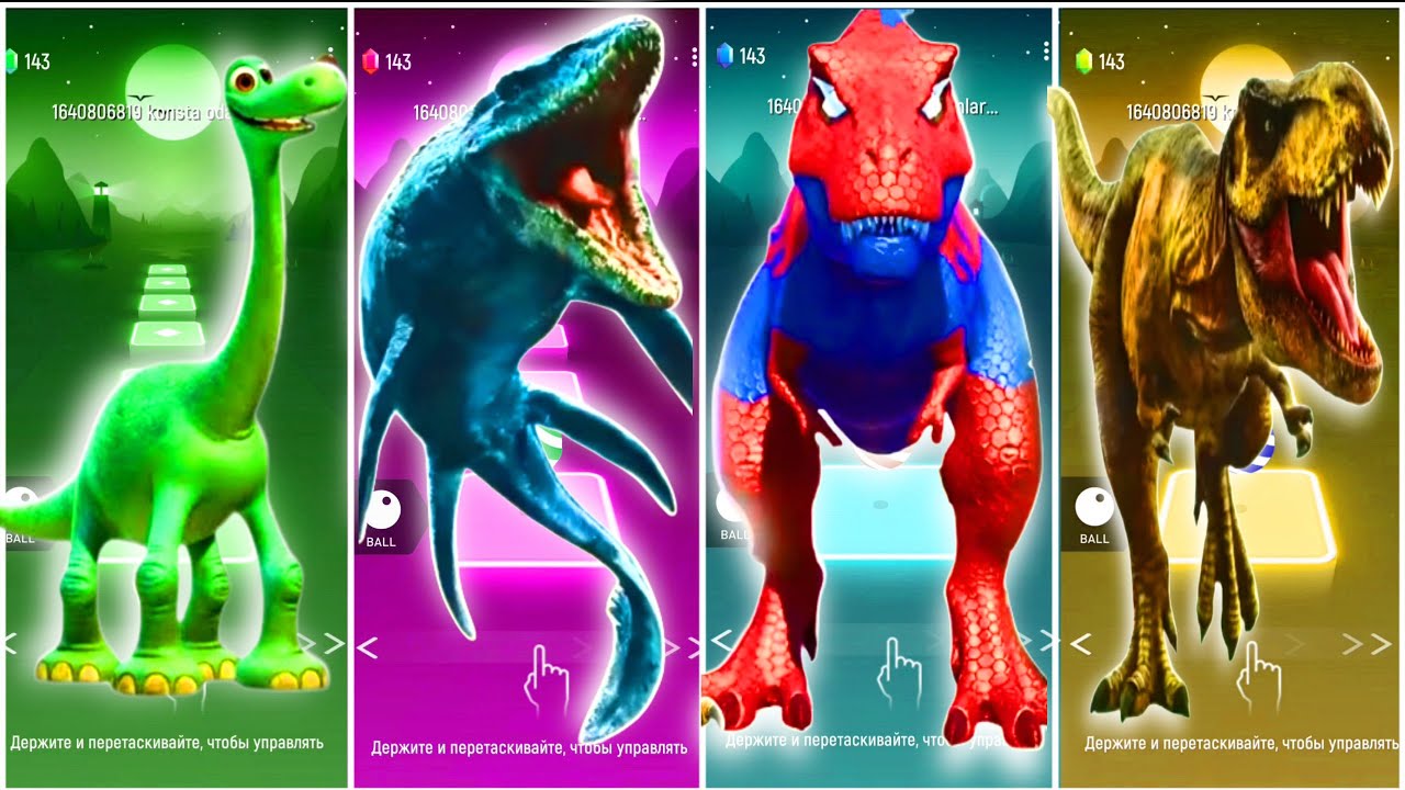 🦕Jurassic world Mosasaurus🆚10 little dinosaurs 🆚The Tyranosaurus🆚The Indomus Rex godzilla TilesH