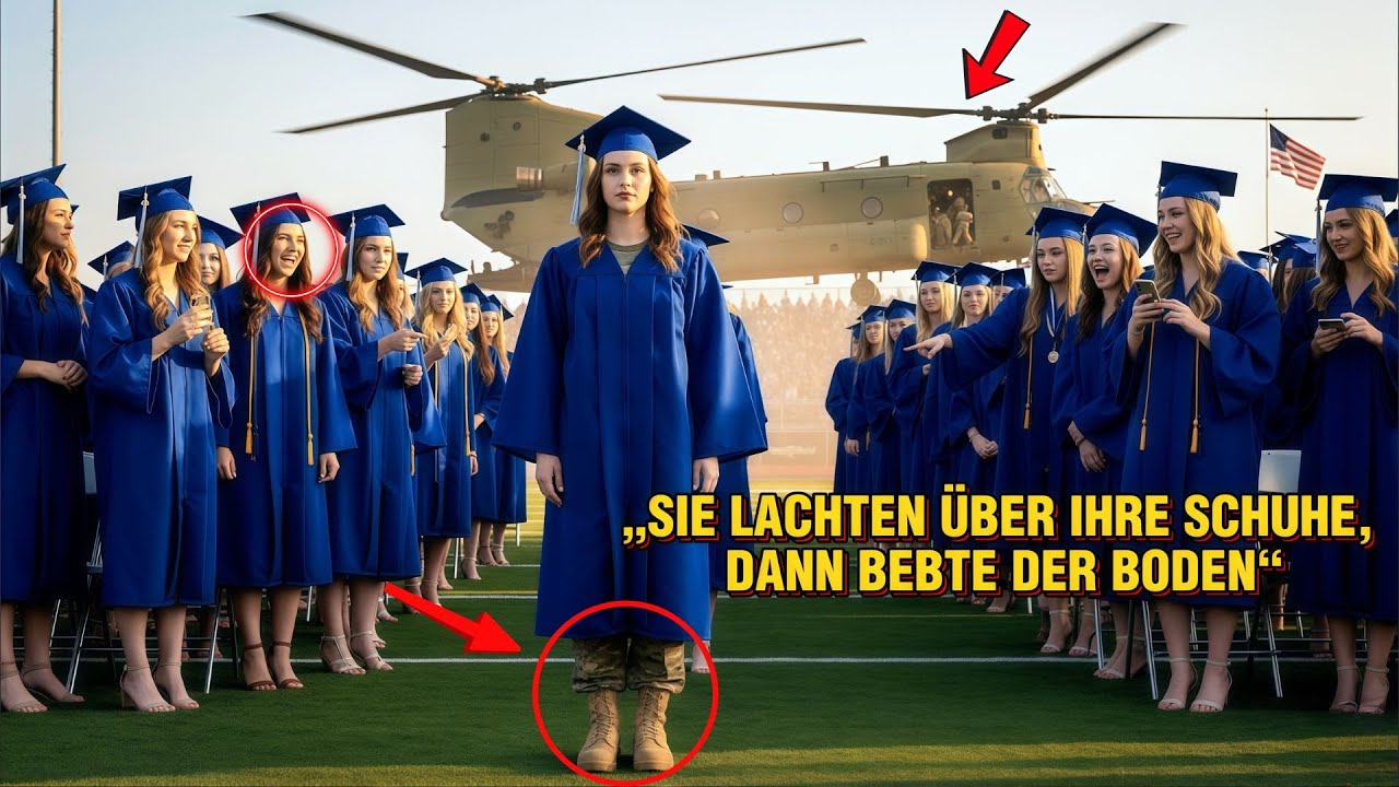 Sie lachten über ihre Stiefel – bis ein Chinook hinter der Bühne landete