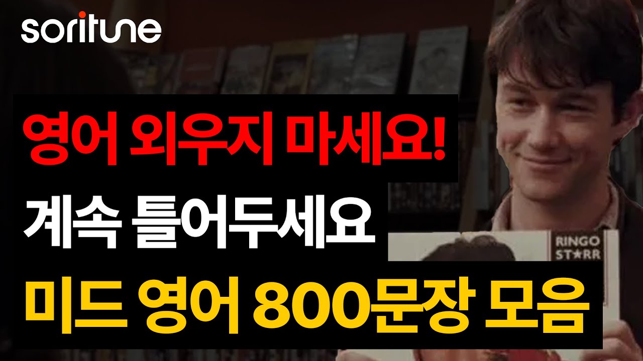 미드, 영화만 모아 만든 생활 영어 800문장, 외우지말고 계속 틀어두십쇼