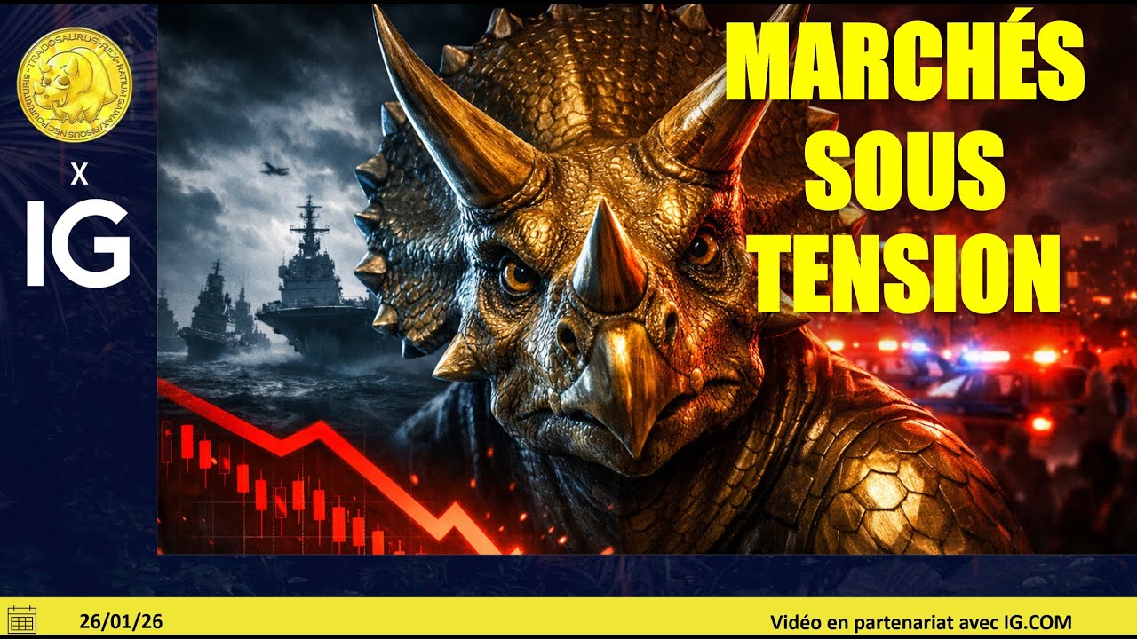 Trading SP500, NASDAQ100, CAC40 ...  (25/01/26):  tensions intérieures et internationales ...