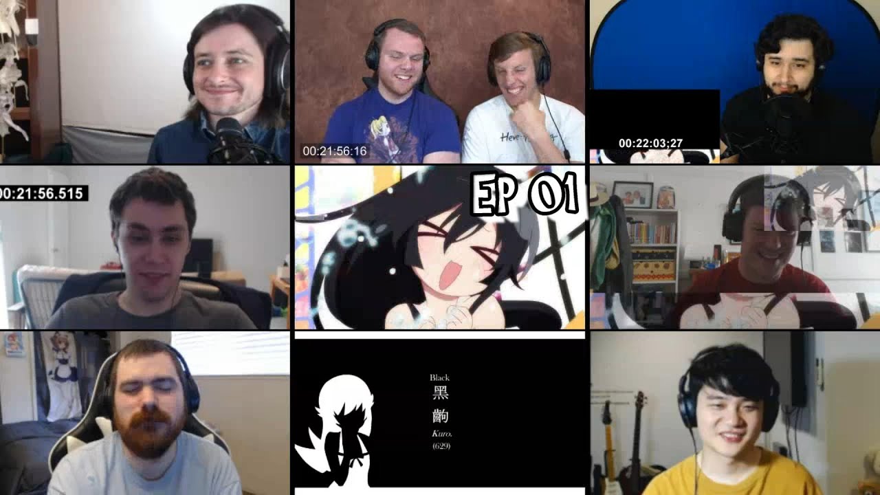 Tsukimonogatari Episode 1 Reaction Mashup