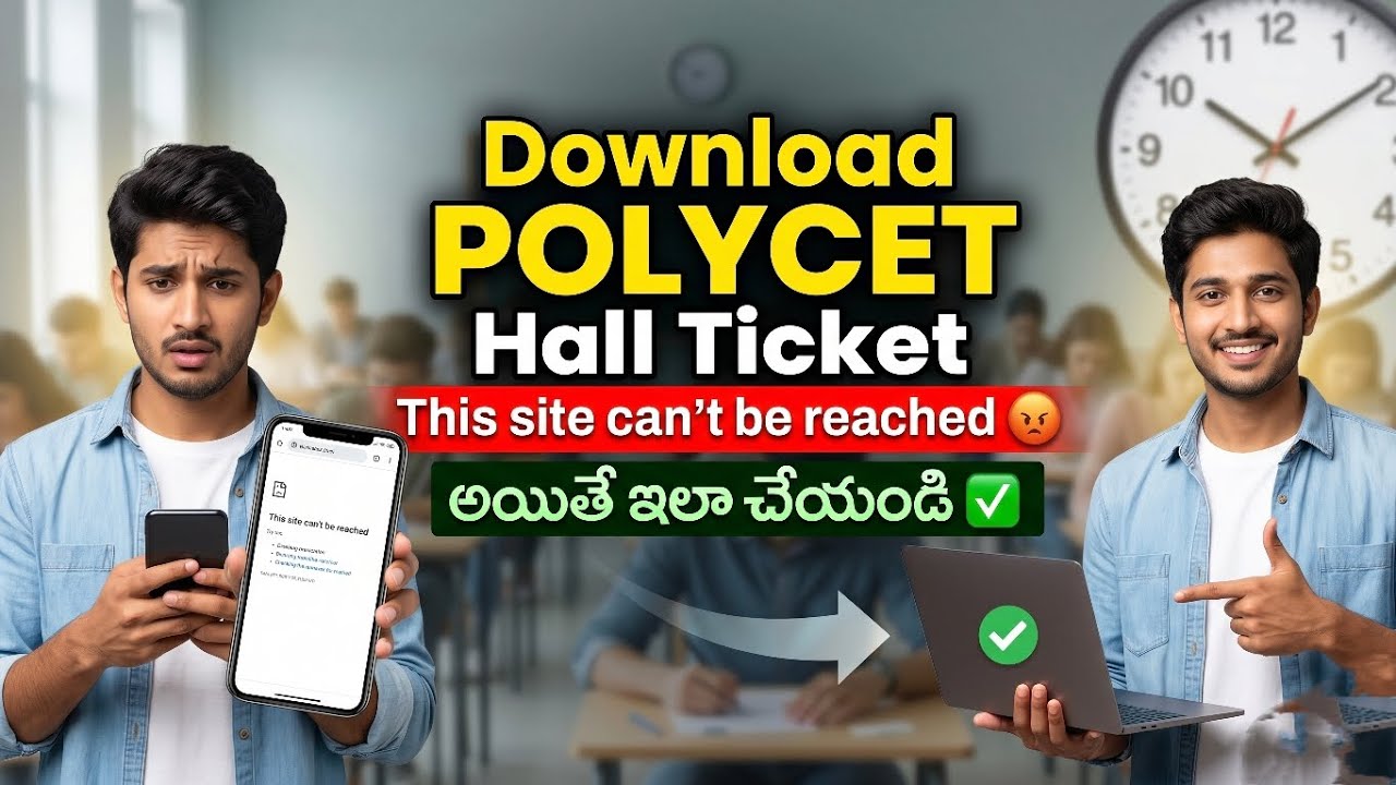 How to download AP POLYCET exam hall ticket | POLYCET hall ticket | Download POLYCET hall ticket