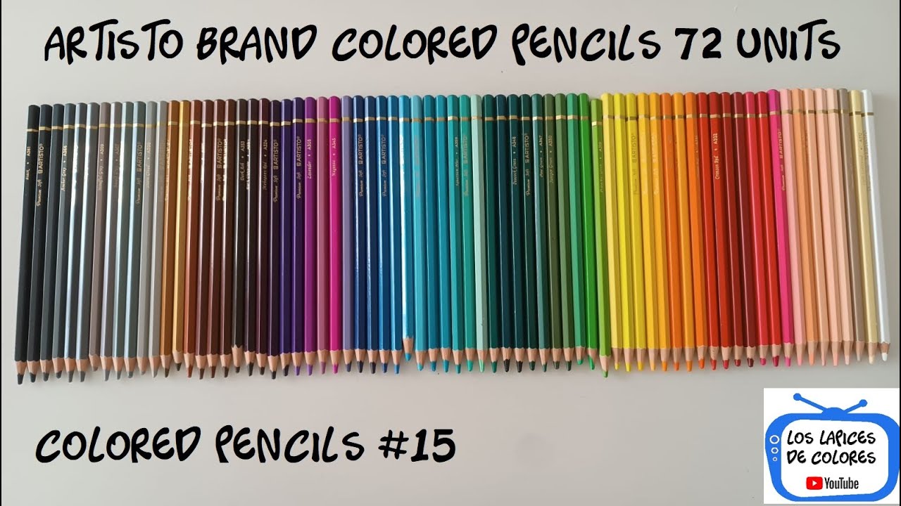 LAPICES DE COLORES DE LA MARCA ARTISTO 72 UND - ARTISTO BRAND COLORED PENCILS 72 UNITS