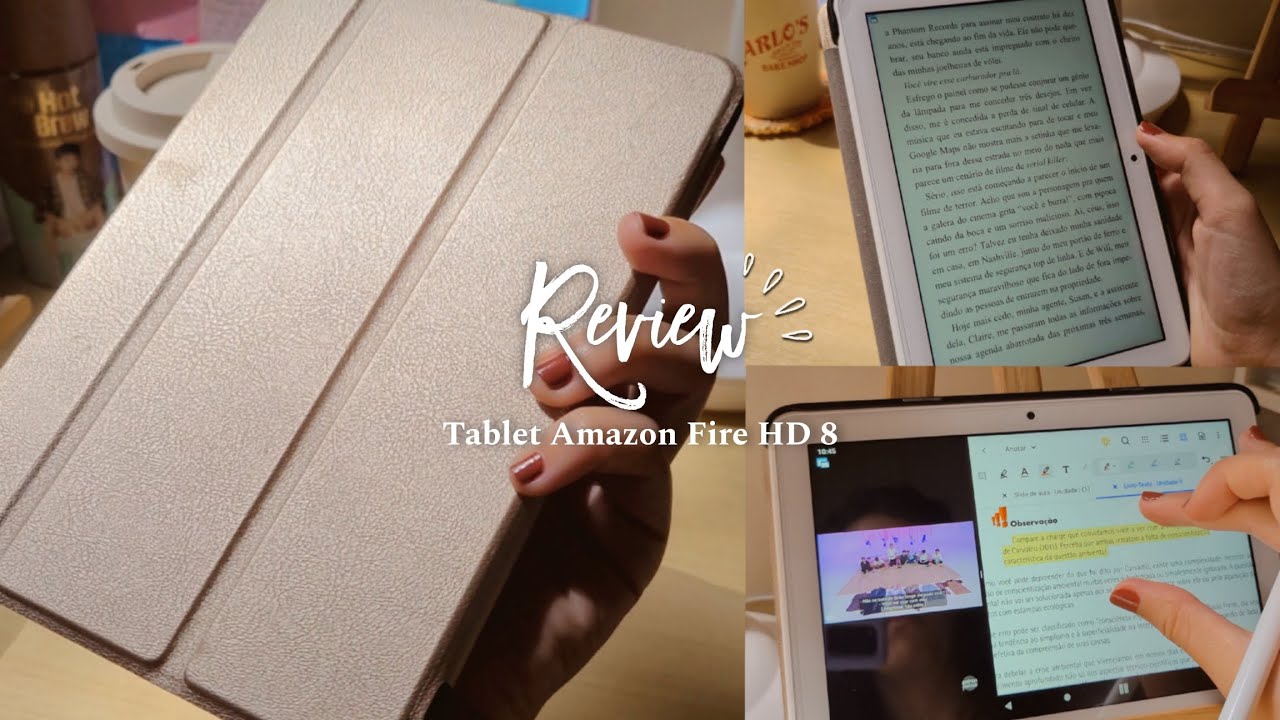REVIEW! Tablet Amazon fire HD 8 (32GB) | De estudante para estudante 📚✨️