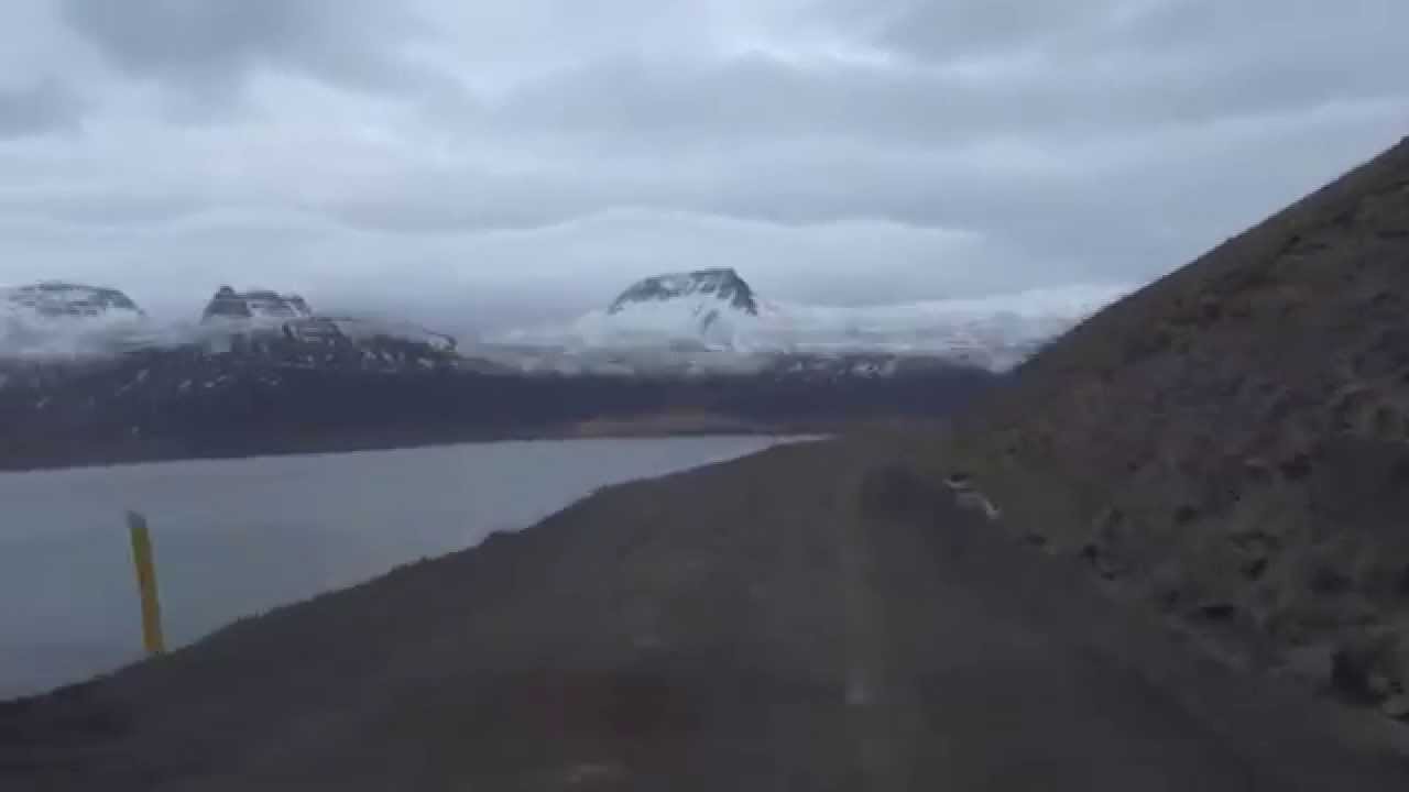 【アイスランド 3380km】 35 車載動画 30 西部フィヨルド 13 Bíldudalsflugvöllur