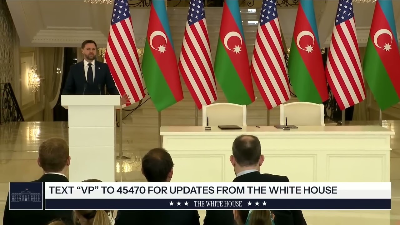 US&ndash;Azerbaijan Strategic Pact Signed in Baku | Vance & Aliyev Remarks | Amaravati Today