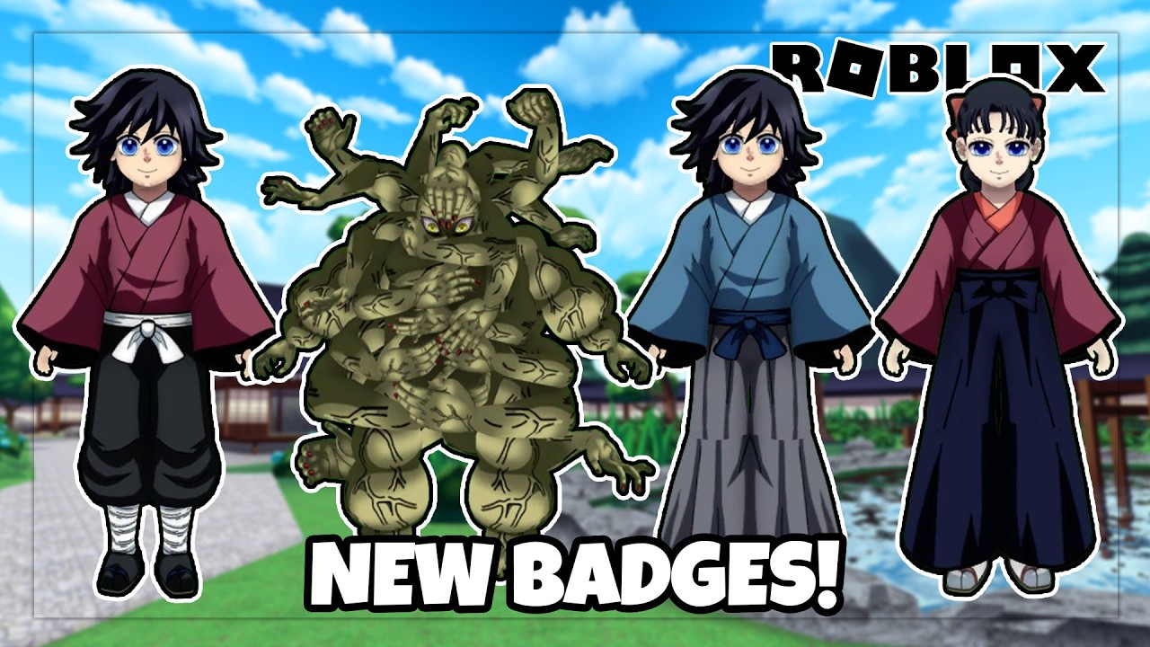 How To Get The Hand Demon & Water Siblings Badges in DEMON SLAYER 3D RP | Roblox