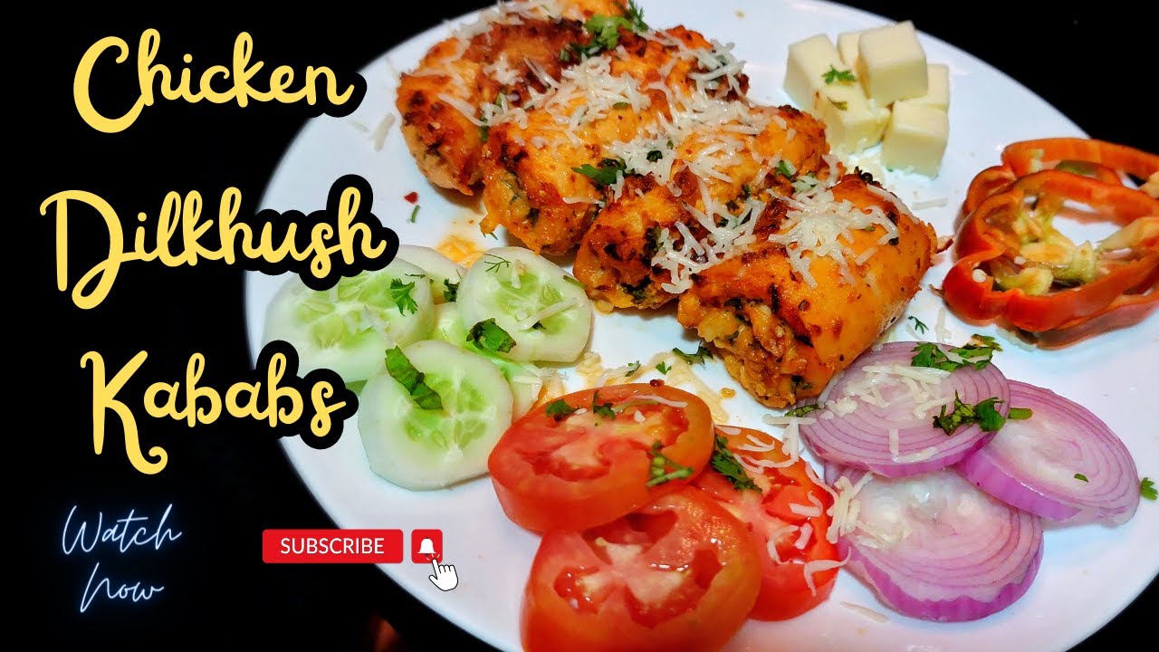 Chicken Dilkhush Kebabs | Chicken Starters | Chicken Cheese Kebabs | Restaurant style Dilkhush kabab