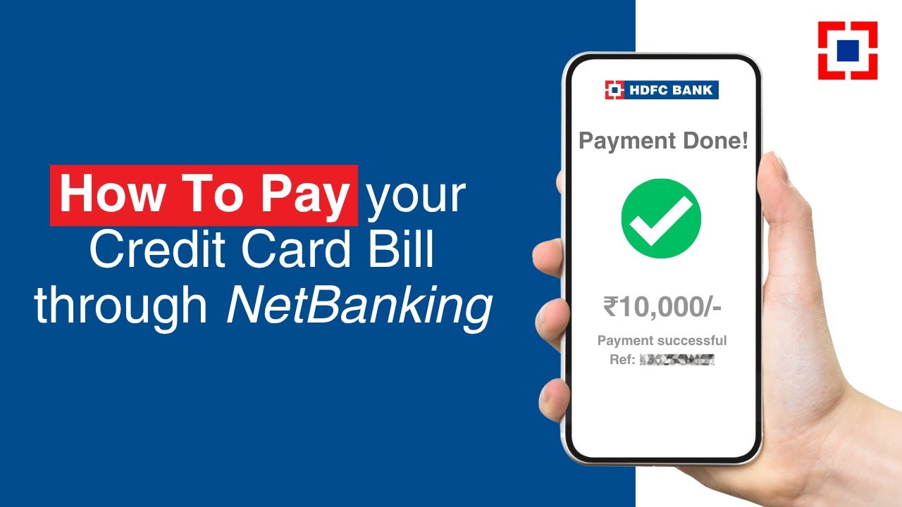 Pay your HDFC Bank Credit Card Bill Using NetBanking | HDFC Bank 2025