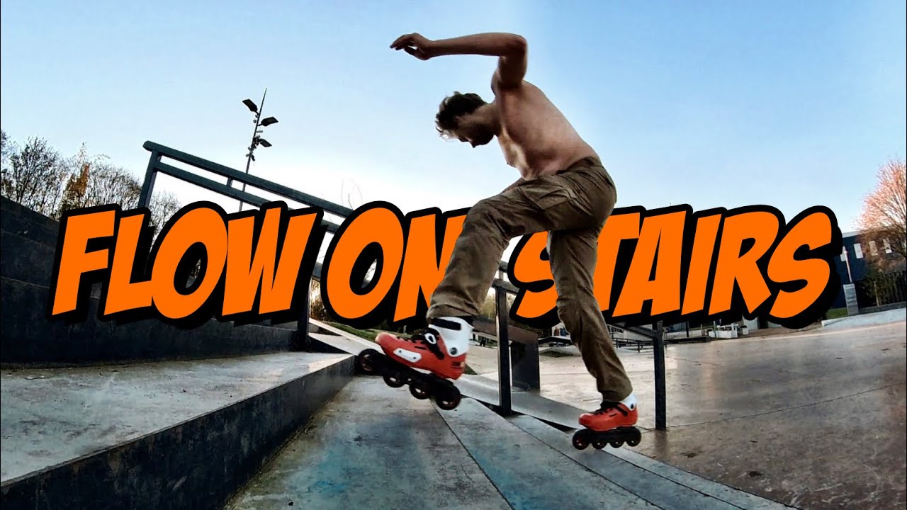 TUTORIAL: How to FAKIE STAIR RIDE | Powerslide Zoom + Kizer Flux frame | Rollerblading