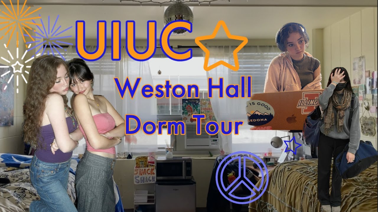 UIUC Weston Hall dorm tour 2023🛁📚💗