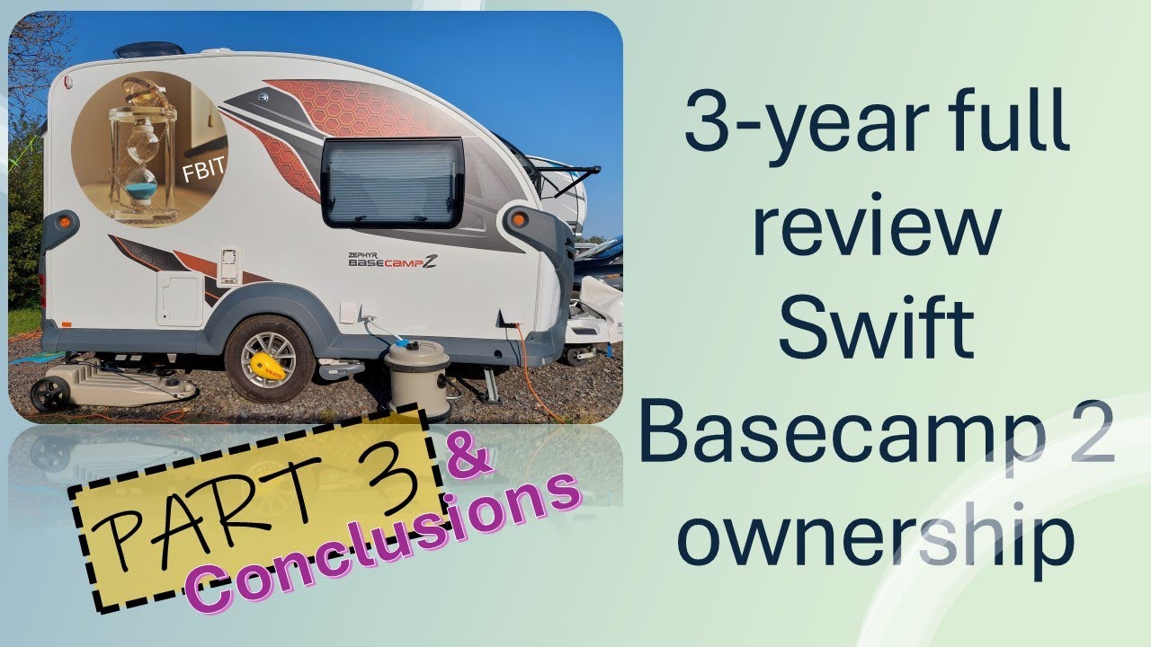 Swift Basecamp2 review: bedroom, moto movers, outside storage, conclusions #bc2  #caravanlife