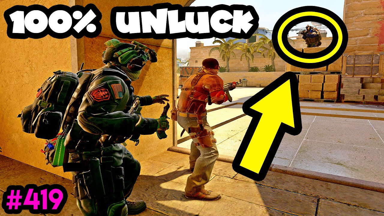100% vs 0% LUCK! - CS:GO BEST ODDSHOTS #419