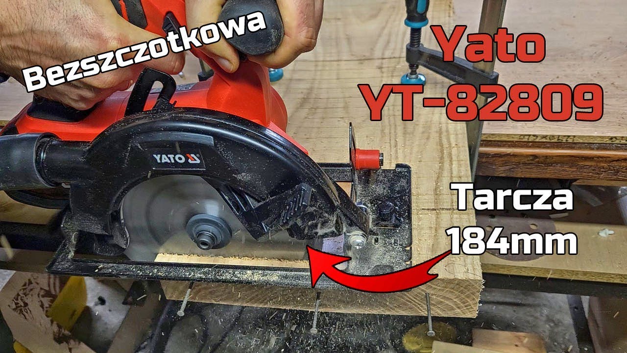 Pilarka Tarczowa 184mm 18V Yato YT-82809 Bezszczotkowa - TEST