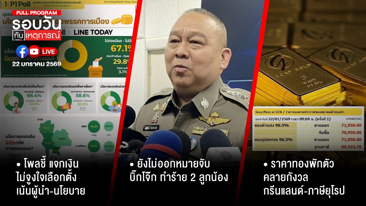 รอบวันทันเหตุการณ์ ภาคเที่ยง 22-01-69