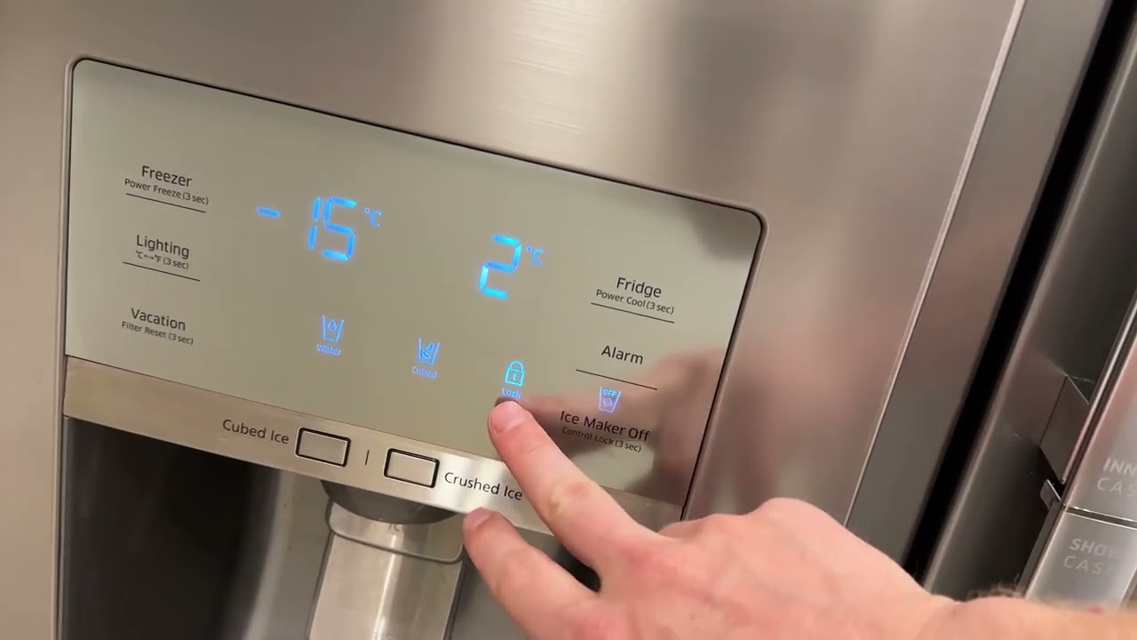 How to Lock Samsung Fridge Key & Child LOCK