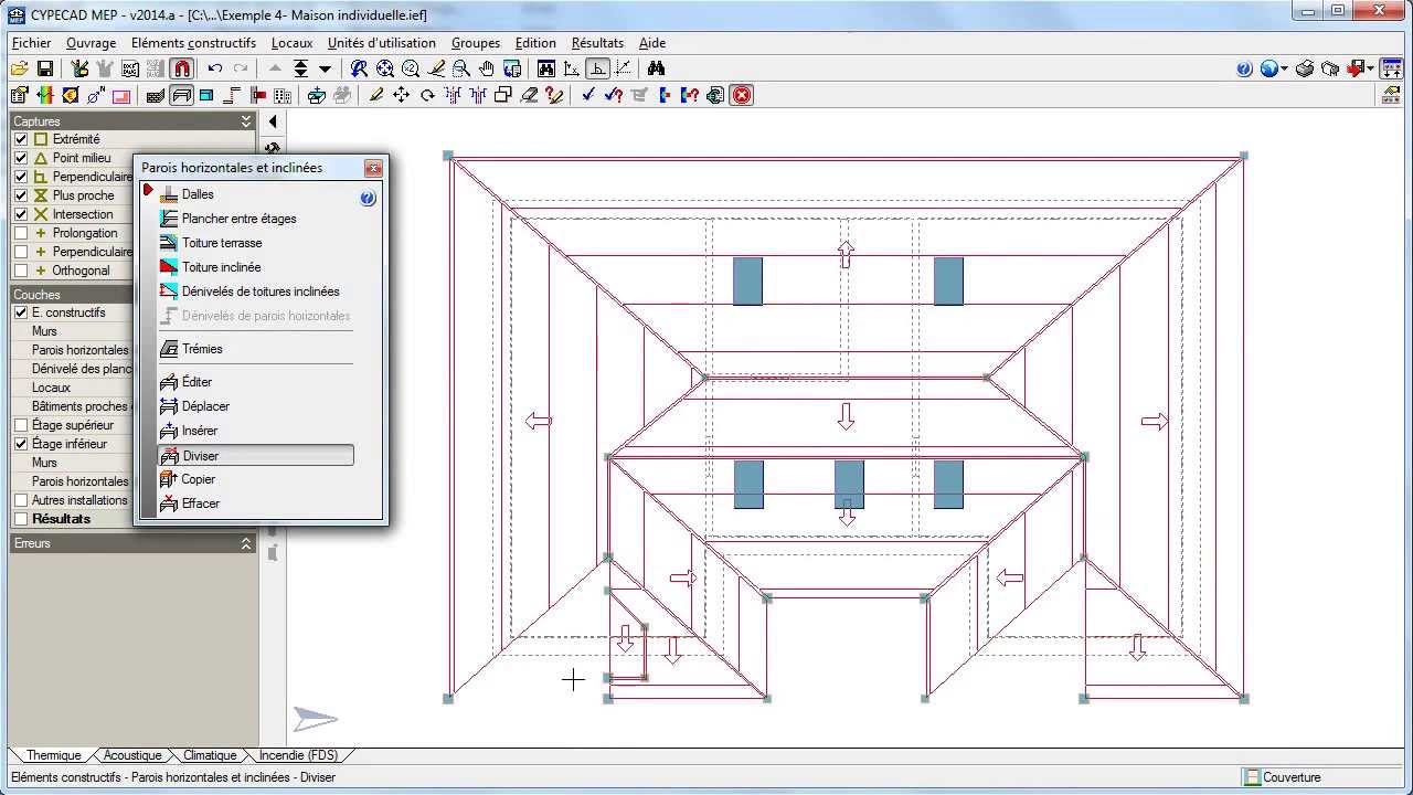 CYPECAD MEP - Tutoriel - Création de chiens assis