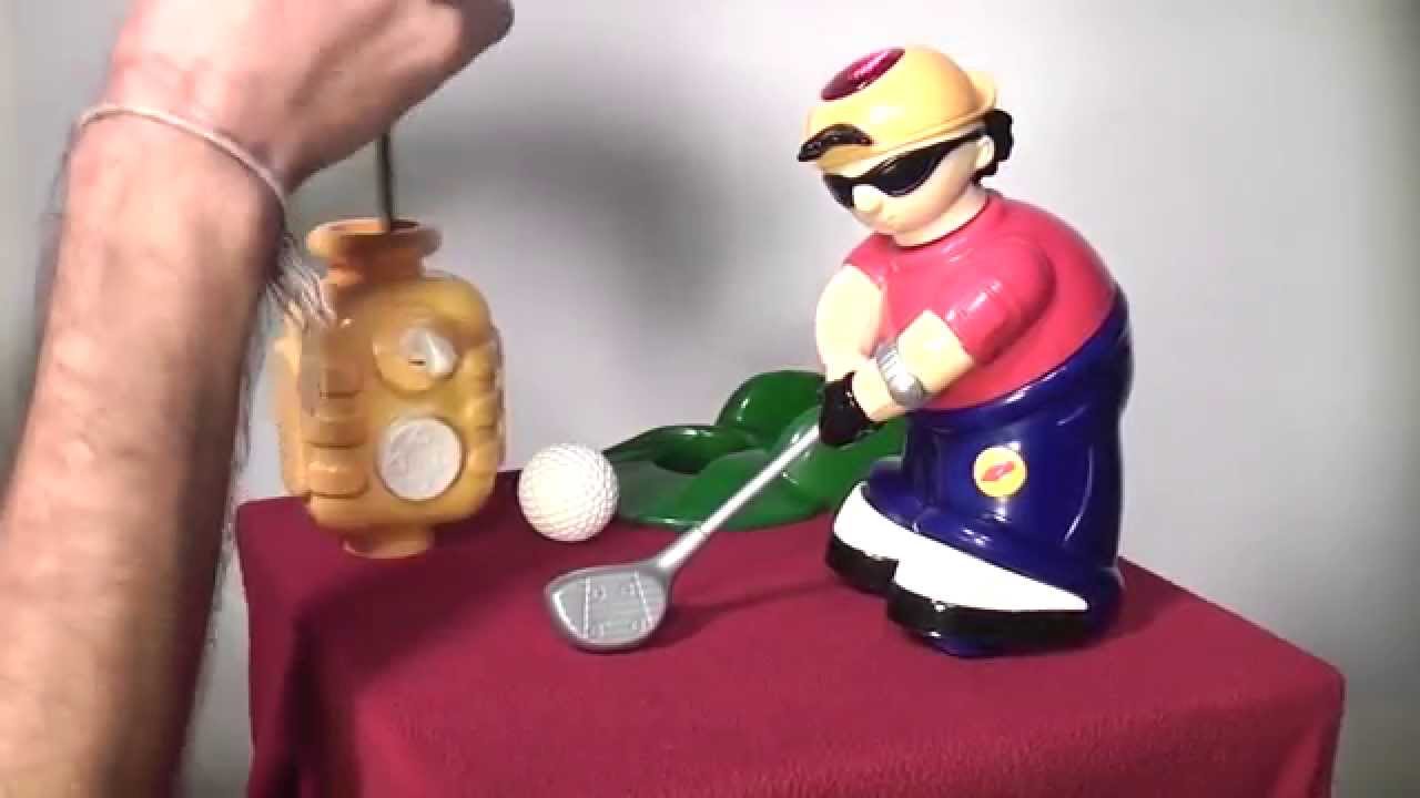 Radio Controlled Robot Golfer.
