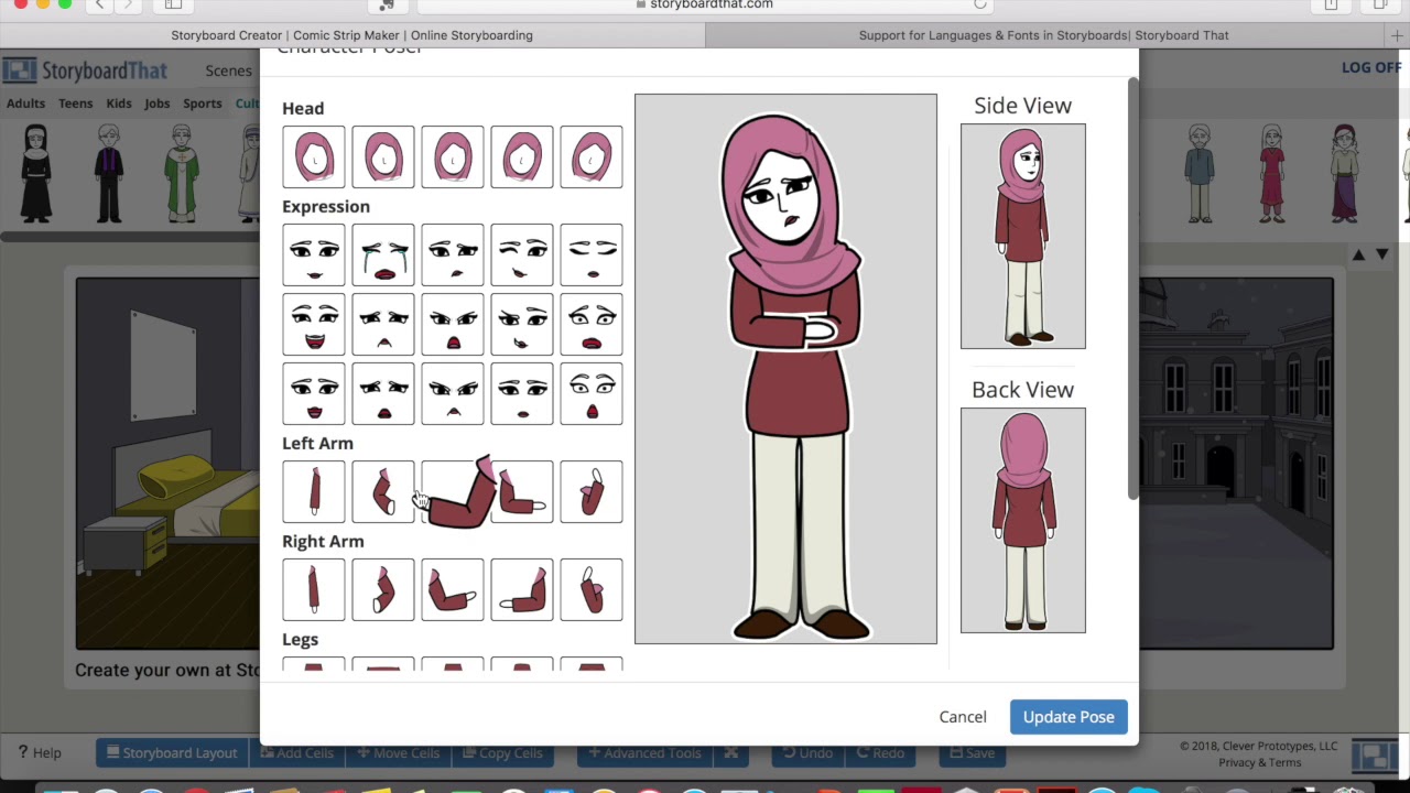 Storyboard That Student Tutorial 2018 (For Arabic - AFL Classes)