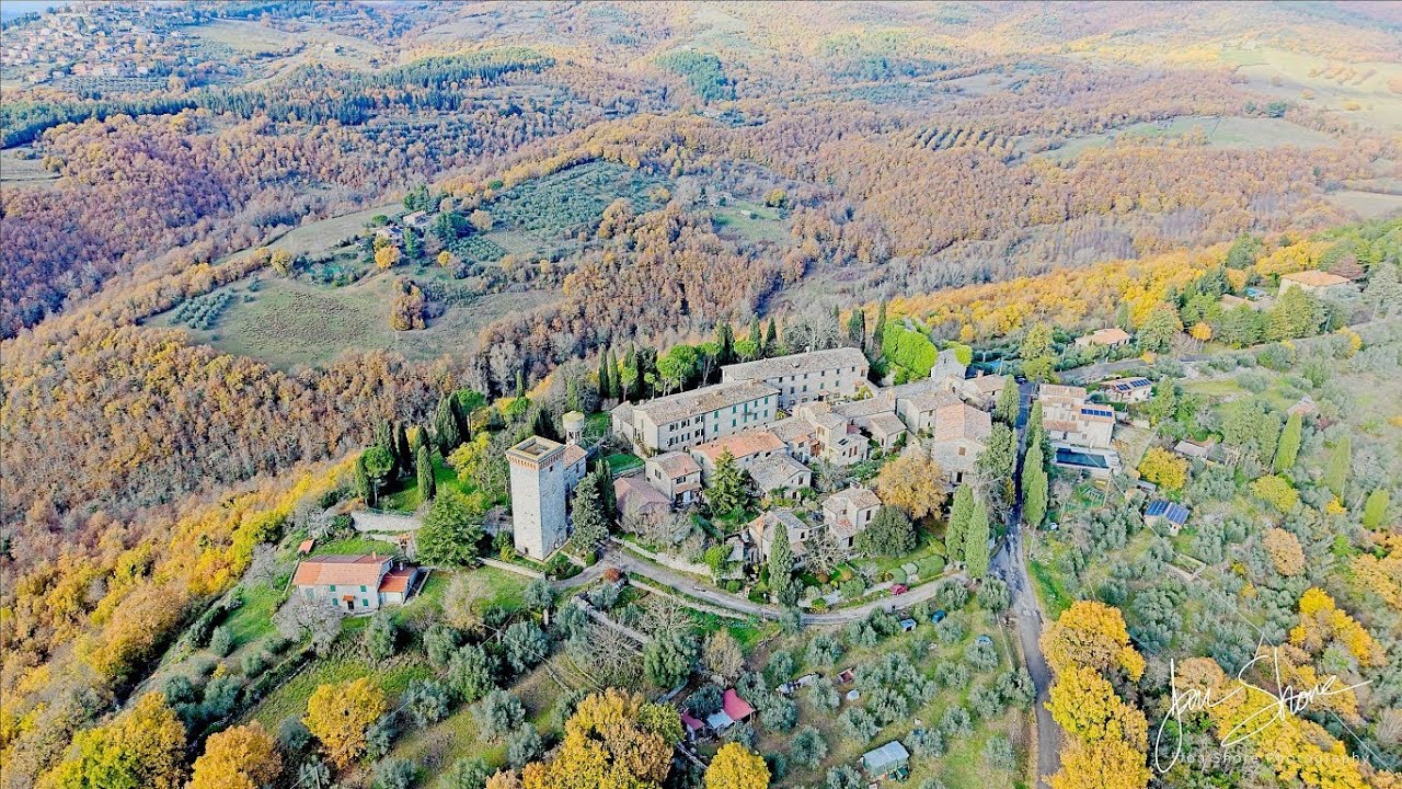 Castel di Fiori, Umbria, Italy - December 2025 - DJI Air 3s 4K