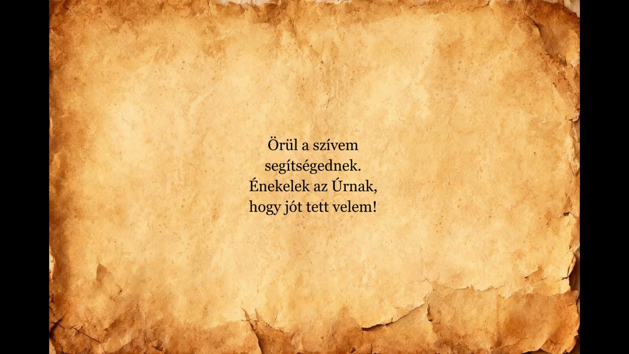 Örül a szívem segítségednek