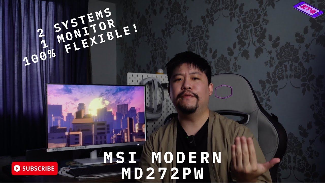 Я нашёл его! Идеальный KVM-монитор для двух систем! (MSI MODERN MD272PW)