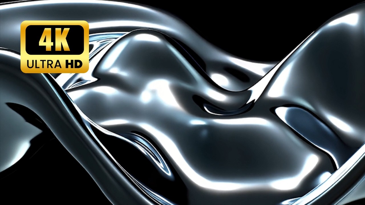 Liquid Metal Texture Loop | 4K Animation | Background Animation
