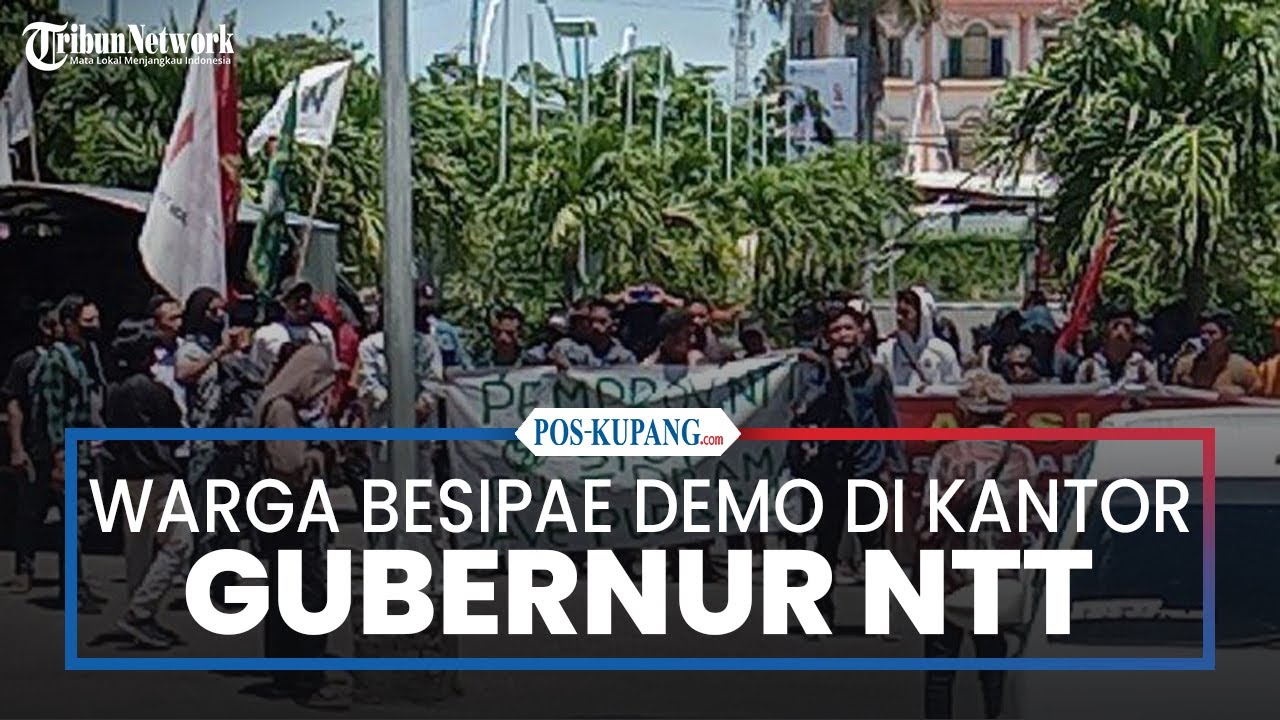 Warga Besipae Demo di Kantor Gubernur NTT