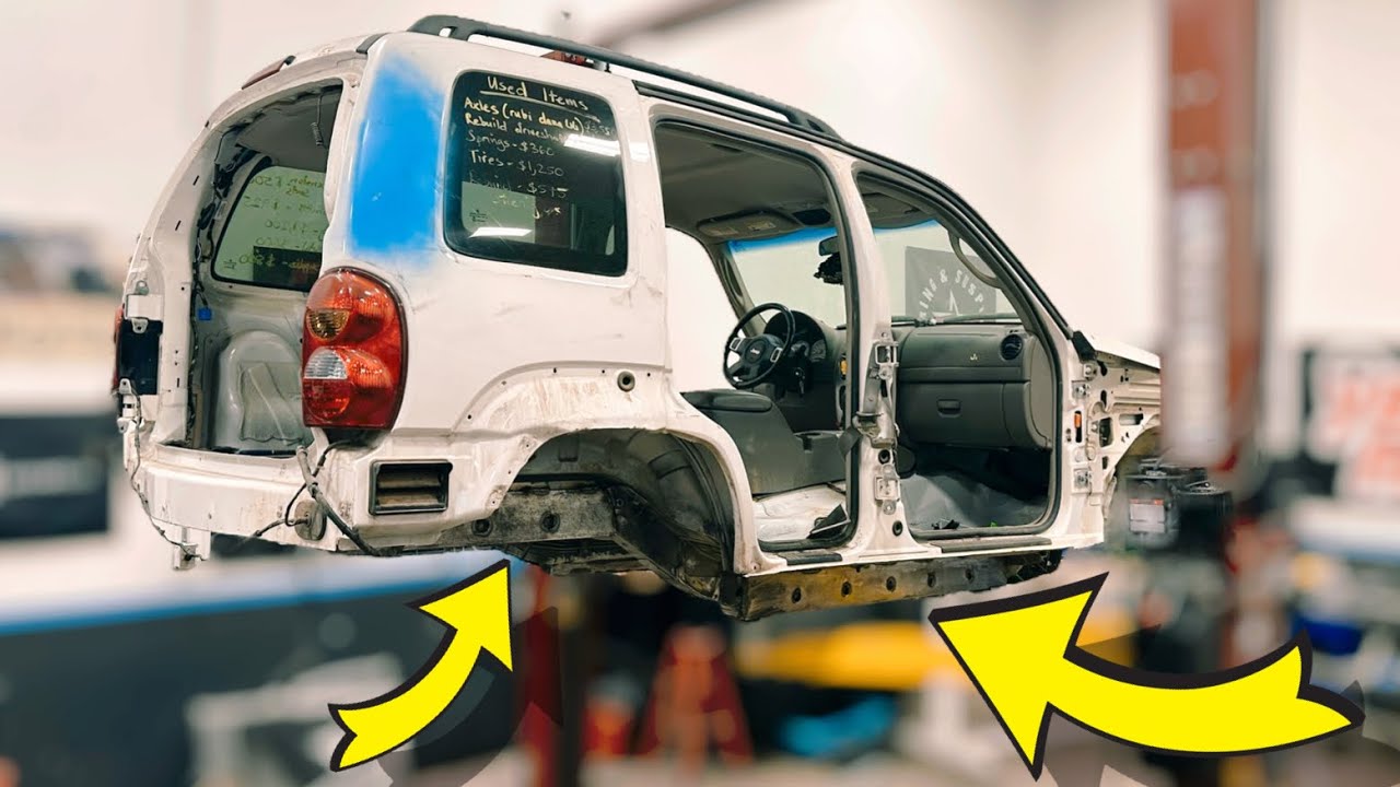 Самодельные ребра жесткости рамы Jeep Liberty