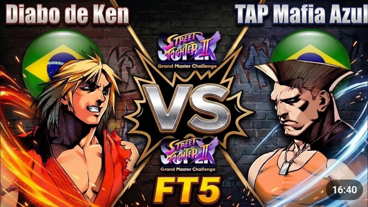 Super Street Fighter II X Grand Master Challenge - Diabo de Ken VS TAP Mafia Azul - FT5