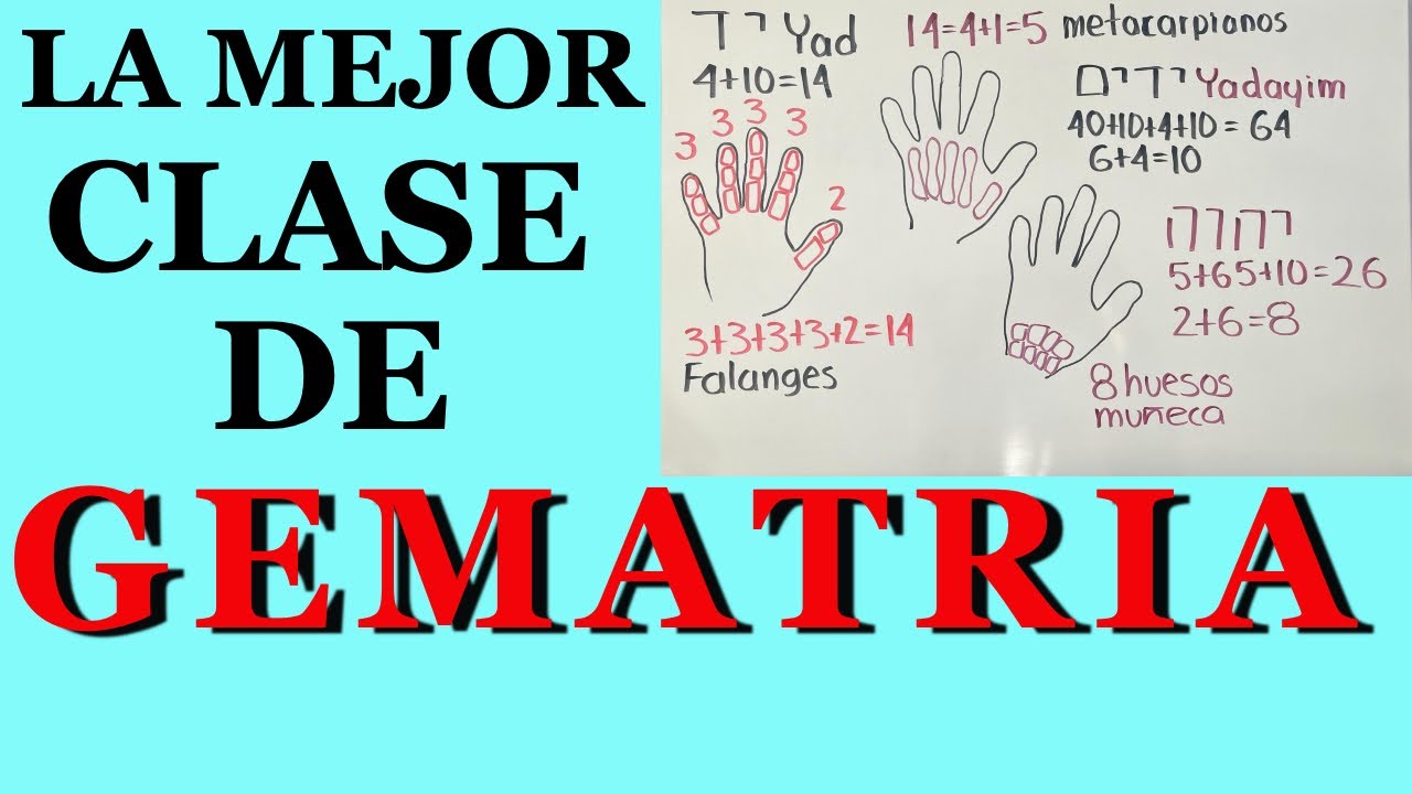 ESTUDIO DE GEMATRIA PALABRA MANO, CLASE COMPLETA DE GUEMATRIA DE LA PALABRA YAD HEBREO MANO