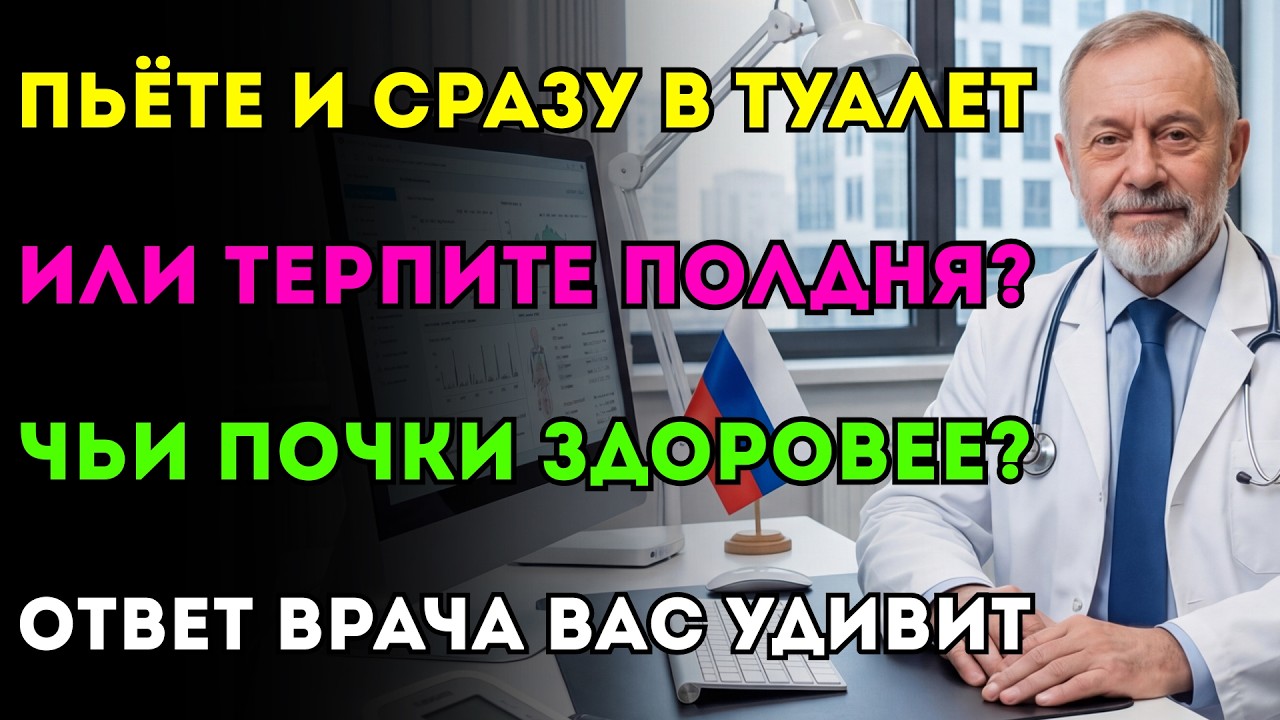 Мочитесь сразу после воды или терпите полдня? Врач раскрыл шокирующую правду о почках.