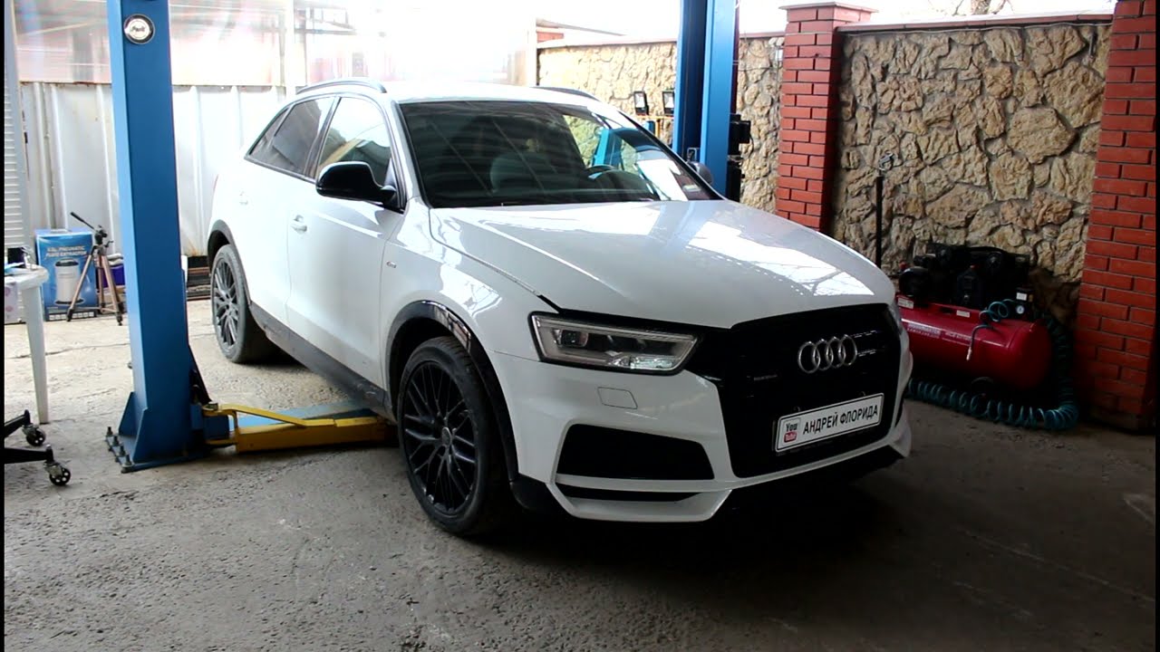 Замена опорного подшипника передней стойки на АУДИ Q3  2016  AUDI Q3 2,0